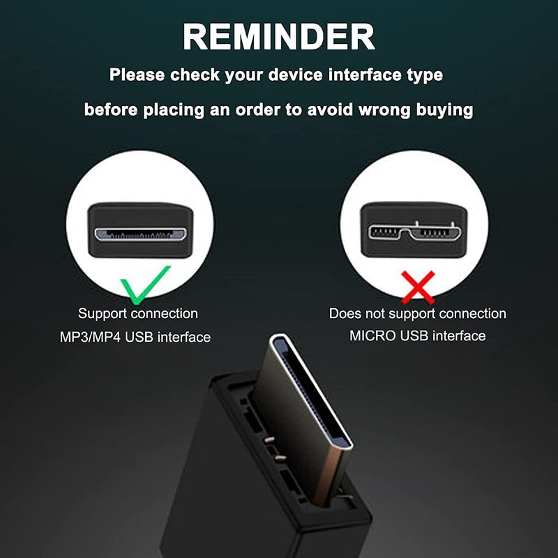 Adhiper WMC-NW20MU USB Charger Cable Replacement Charging Sync Data Cable Supply Power Cord Compatible with Sony Walkman MP3 MP4 Player NWZ-A726 A728 A729 A815 A816 S616 S618 S716 S718 Series and More (3.3ft) - Image 2